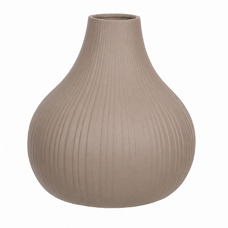VASO DECOR CERAMICA MARROM 24,5CMX21CM FLORARTE