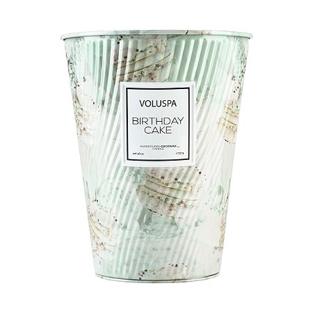 Vela Voluspa Macaron Collection Lata Cone 100H BIRTHDAY CAKE - 737g