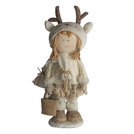 Menina rena Bella - Nd/ch - 32 cm