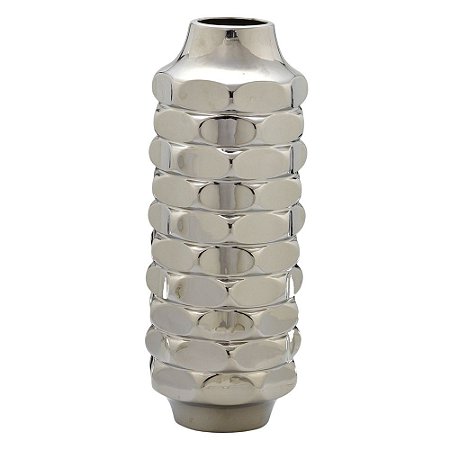 VASO ALTO DE CERAMICA PRATA G