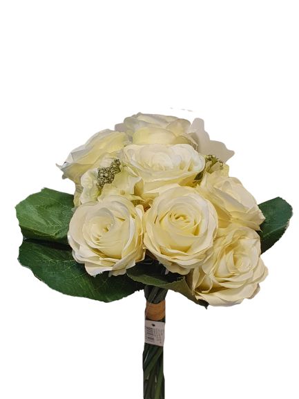 Buque de Rosas Branca - 7 Rosas 35cm