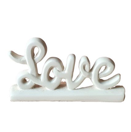 Escultura Mini Love em Ceramica Nude