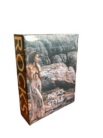 CAIXA LIVRO BOOK BOX ROCKS