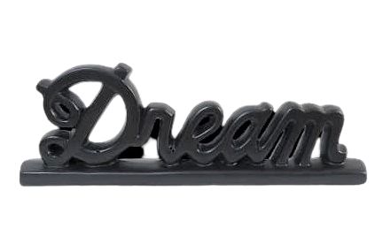 ESCULTURA DREAM PRETO FOSCO EM CERAMICA