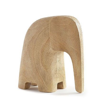 ESCULTURA ELEFANTE EM POLIRESINA AMADEIRADO