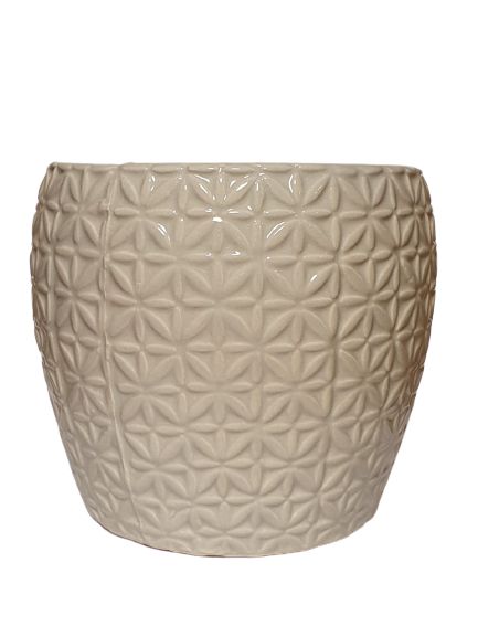 Vaso Decorativo Off White em Ceramica G
