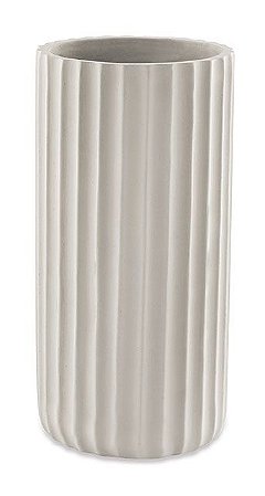 CACHEPOT OFF WHITE EM CIMENTO