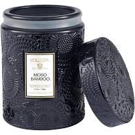 MINI VELA VOLUSPA POTE VIDRO 50H RELEVO MOSO BAMBOO 156g