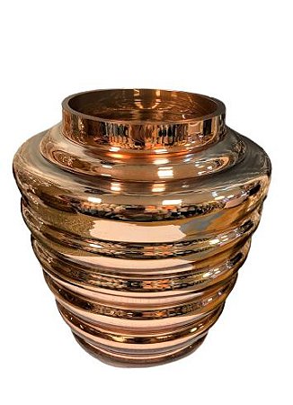 VASO DE VIDRO ROSE GOLD