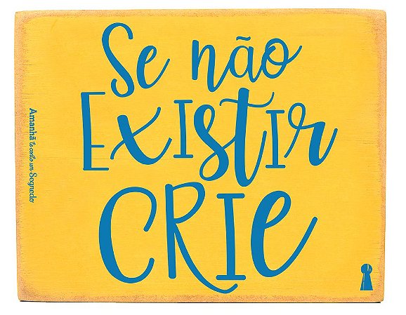 Box Se nao Existir Crie  8x10