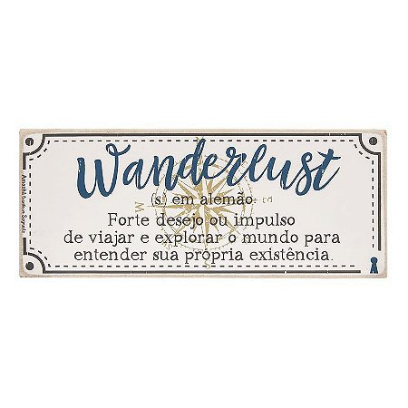 Quadro Box Wanderlust 12X30