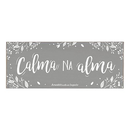 Quadro Box Calma na Alma 12x30