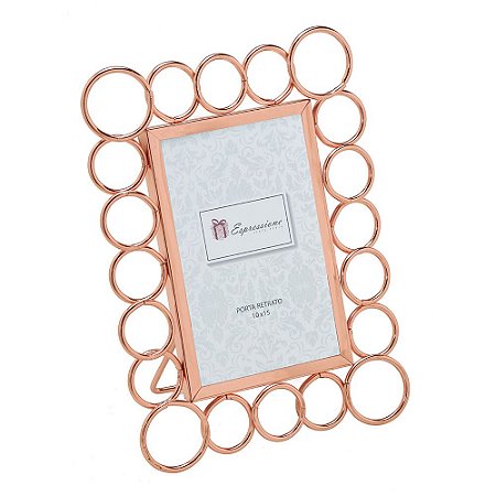 PORTA RETRATO ROSE GOLD 10x15cm