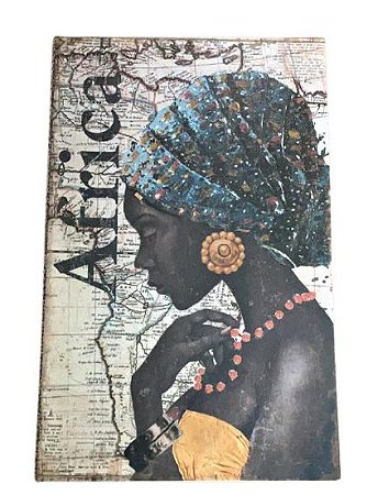 CAIXA LIVRO AFRICA G DECORATIVO