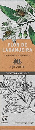 Incenso Nirvana Flor de Laranjeira - Harmoniza o Ambiente