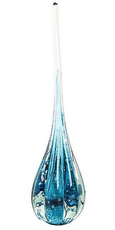 GOTA DECORATIVA EM MURANO - AQUAMARINE - LIGHTHOUSE G