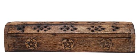 Incensario Box Indiano Rustico em madeira