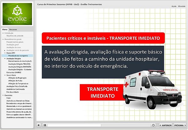CURSO DE ATENDIMENTO PRÉ-HOSPITALAR - BÁSICO
