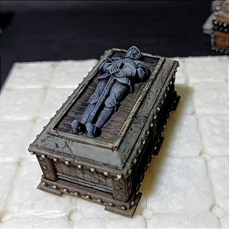 Miniatura Tumba Cavaleiro Medieval