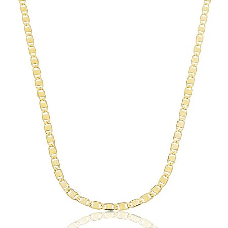 Colar Elos Luxo Ellie Banhado a Ouro 18k