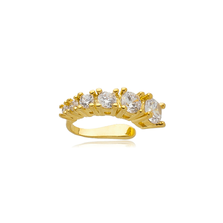 Piercing Fake Cristal Lola Banhado a Ouro