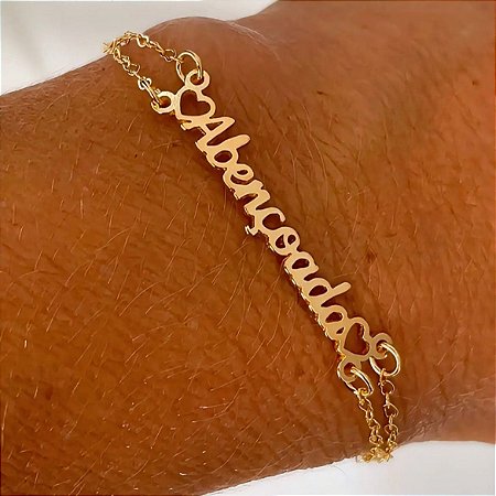 Pulseira Abençoada Banhada a Ouro 18k