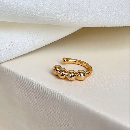 Piercing Esfera Lud Banhado a Ouro 18k