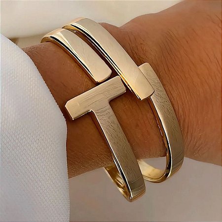 Bracelete Estilo Femme Banhado a Ouro 18k