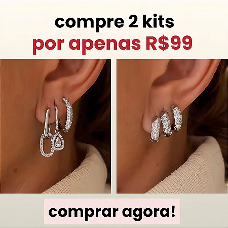Promoção 2 Kits Ródio por R$99,00
