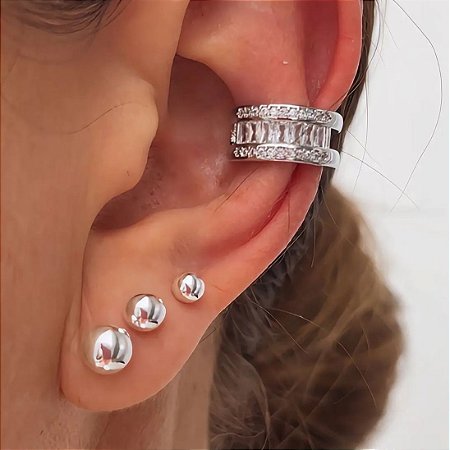 Piercing Luxo e Cristais Dream Ródio Branco