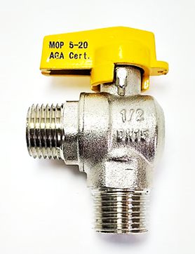 REGISTRO DE GÁS ESFERA ANGULAR 1/2 NPT MxM