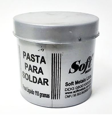 PASTA PARA SOLDA ESTANHO 110g SOFT METAIS