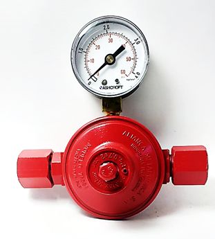 REGULADOR GÁS 9 KG MANÔMETRO VERMELHO ALIANÇA - 76501/02 VMM