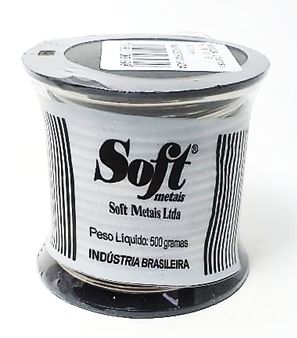 SOLDA 50X50 ESTANHO 2,4MM 1/2KG SOFT