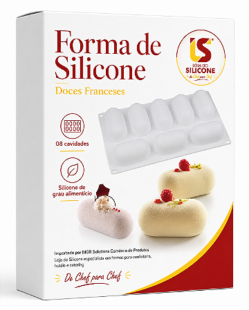 MOLDE DE SILICONE OBLONGO PARA SOBREMESAS