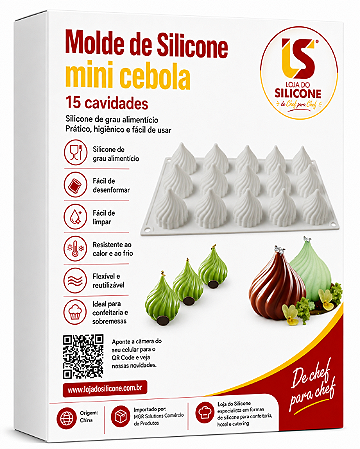 MOLDE DE SILICONE REDEMOINHO PARA DOCES E SOBREMESAS