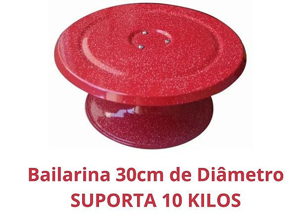 BAILARINA GIRATÓRIA COM PINO PARA DECORAÇÃO DE BOLO