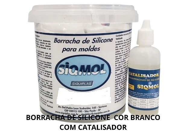 BORRACHA DE SILICONE LIQUIDA BRANCA COM CATALIZADOR