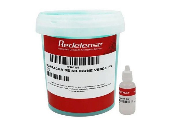 BORRACHA DE SILICONE LIQUIDA VERDE COM CATALIZADOR