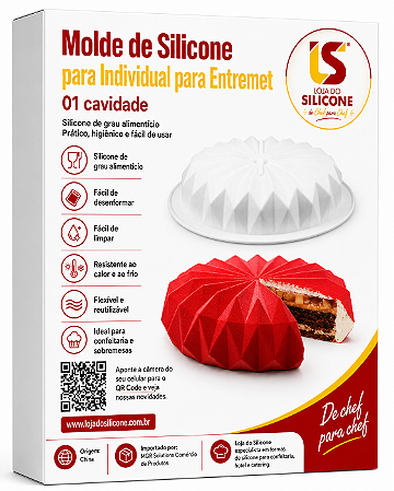 FORMA DE SILICONE ALTO RELEVO PARA ENTREMET
