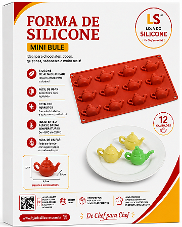 MOLDE DE SILICONE PARA CHOCOLATE MINI BULE