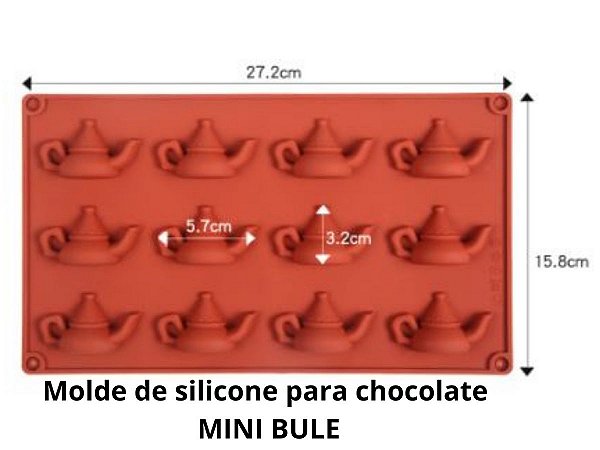 MOLDE DE SILICONE PARA CHOCOLATE MINI BULE