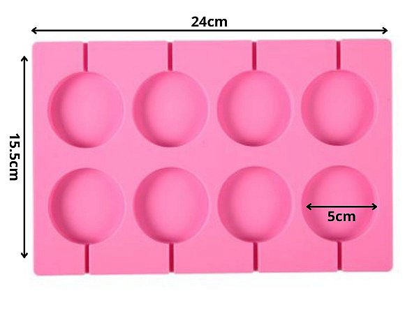 MOLDE PARA PIRULITO CRISTAL OU DE CHOCOLATE 5cm