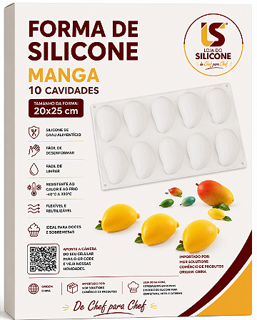 MOLDE DE SILICONE MANGA 10 CAVIDADES