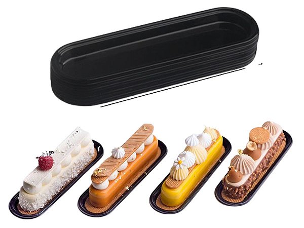 BASES PRETAS PARA ÉCLAIR KIT COM 25 UNIDADES