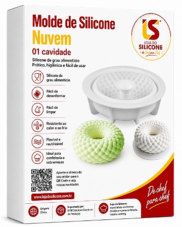 FORMA DE SILICONE 3D REDONDA PARA SOBREMESAS FRANCESA