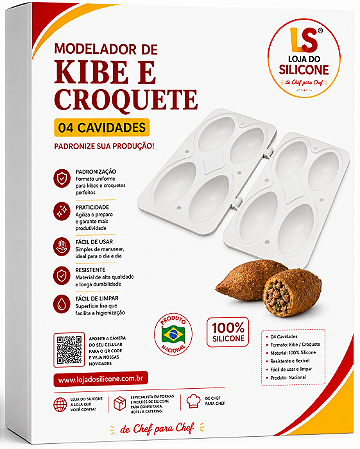 MODELADOR DE KIBE E CROQUETE 04 CAVIDADES