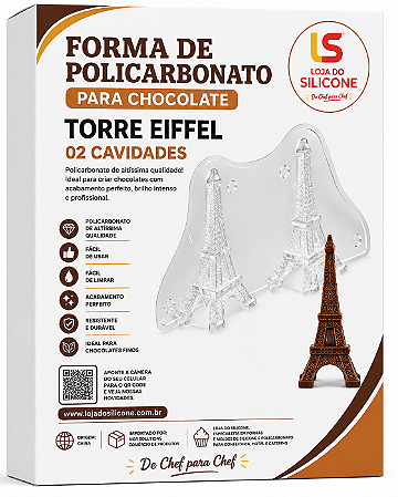 MOLDE POLICARBONATO TORRE EIFFEL PARA CHOCOLATE
