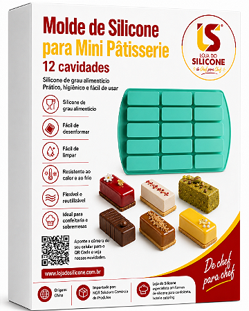 FORMA DE SILICONE PARA MINI DOCES FRANCES