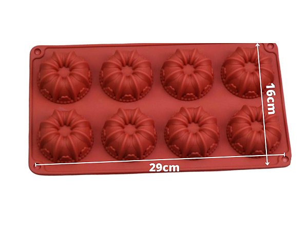 MOLDE DE SILICONE FLOR PARA DOCES  SOBREMESAS E GELATINAS